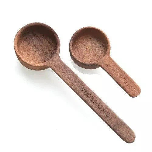 Coffee bean wood Measuring Spoon Tablespoon
